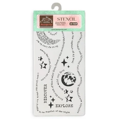 Afbeelding van Stamperia Dikke sjablonen voor scrapbooking, albums, kaarten maken, bullet journal, droom, flexibel materiaal, gemakkelijk te reinigen, perfect vrije tijd, handwerk en geschenken (ecret