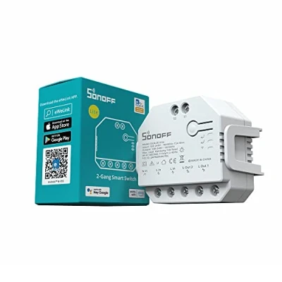 Afbeelding van Slimme schakelaar WiFi Sonoff Dual R3 Lite voor garage , zonwering
