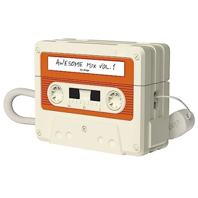 Afbeelding van elago Cassettebeschermhoes compatibel met AirPods Pro 2e generatie, inclusief koord, schokbestendig, volledige bescherming, 2 Case Cover (klassiek wit)
