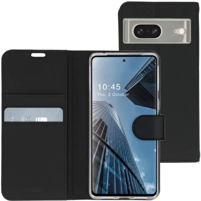 Afbeelding van Accezz Hoesje Geschikt voor Google Pixel 7 Pro Met Pasjeshouder Wallet Softcase Bookcase Zwart