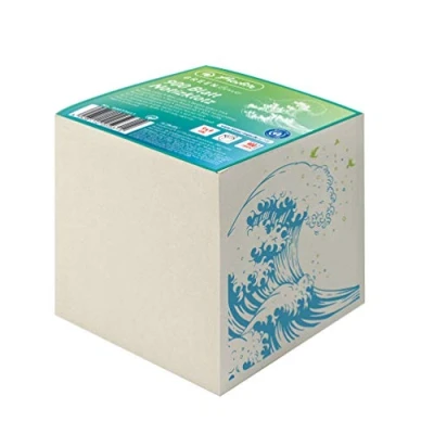 Afbeelding van Herlitz, Plakbriefje, Blocnote Wave Block à 900 vel, Grijs (9 x 9 cm)