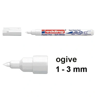 Image de Feutre Pastelliseur Edding 1500 Blanc Pointe fine 1 pce