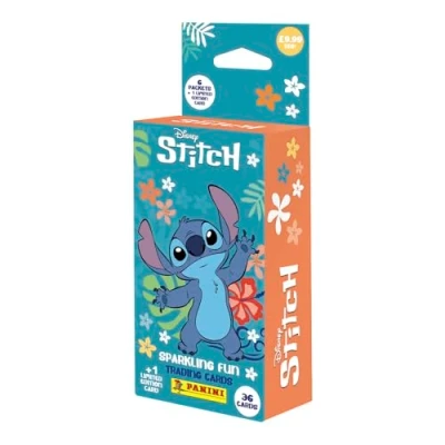 Image de carte à collectionner Panini Blister 6 pochettes et 1 édition limitée Stitch Modèle aléatoire