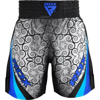 Afbeelding van RDX Sports BSS Boxing Training Shorts Satin R2 Blauw Polyester