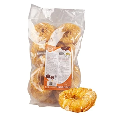 Afbeelding van Duvoplus Hondensnack Hond Meat! Kip &amp; Runderhuid Bagels Medium 10 12cm 2500g ± 22st