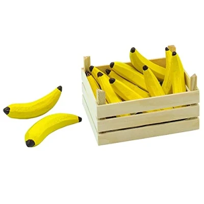 Afbeelding van Goki Houten Bananen in Kist, 10dlg.