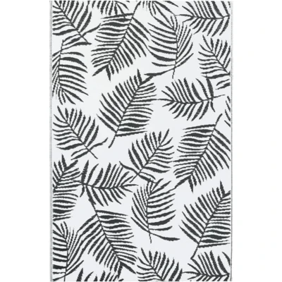 Afbeelding van Buitenkleed 190x290 cm PP wit en zwart