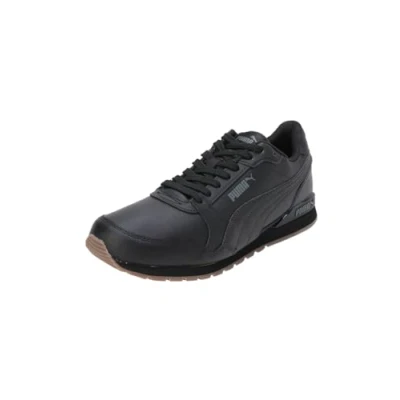 Afbeelding van Puma ST Runner V3 Unisex Sneakers laag, Maat: 36, black/puma black/gum Leer en imitatieleer