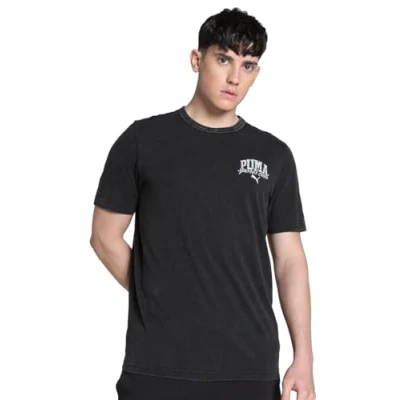 Afbeelding van PUMA Class verwassen T shirt voor Heren, Zwart, Maat S