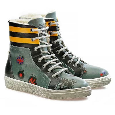 Afbeelding van GOBY Rebel Beat Laarzen Handmade Vegan Leer Dames Maat 41
