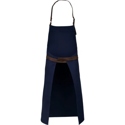 Afbeelding van Schort/Tuniek/Werkblouse Unisex One Size Kariban Vintage Navy 100% Katoen