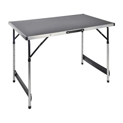 Afbeelding van Campingtafel van aluminium in hoogte verstelbaar 4 hoogteverstellingen (73, 80, 87 en 94 cm) 100 x 60 cm praktisch inklapbaar