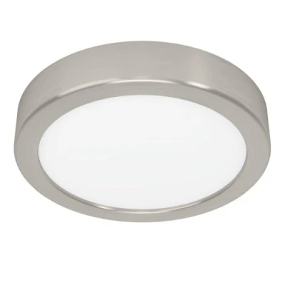 Afbeelding van EGLO Fueva 6 led plafondlamp, ronde bureauverlichting, opbouwlamp van zilverkleurig metaal en kunststof, wit, warm wit koud ø 16,5 cm
