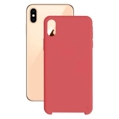Afbeelding van Telefoonhoes iPhone XS Max KSIX Soft Rood