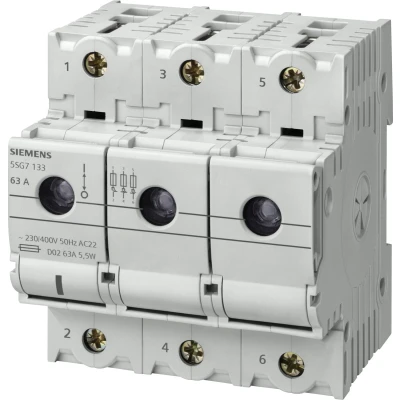 Afbeelding van Siemens 5SG7163 Lastscheider Afmeting zekering : D02 63 A 400 V 1 stuk(s)