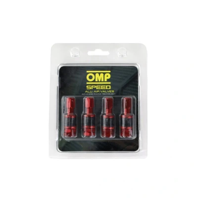 Afbeelding van Klep OMP Rood Aluminium 4 uds