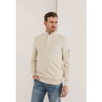 Afbeelding van State of Art Half Zip Trui Zand XXL