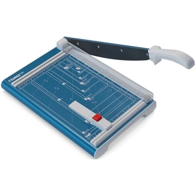 Afbeelding van Dahle Schaar 533 (snijcapaciteit tot 15 vellen, DIN A4, 340 mm snede, plat lemmet, handmatige druk) blauw
