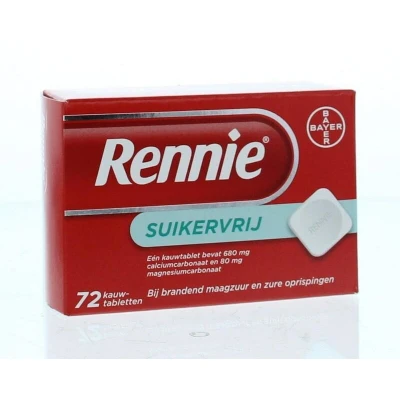 Afbeelding van Rennie suikervrij tabletten 72