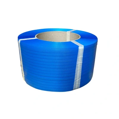 Afbeelding van 2 Rollen Blauw PP Band 12mm X 0.55mm. Kern: 200mm