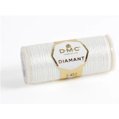 Afbeelding van DMC Diamant naaigaren, metaal, 38 m, wit