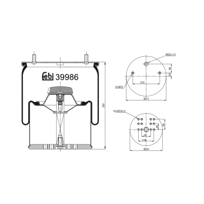 Afbeelding van Febi Bilstein Veerbalg 39986