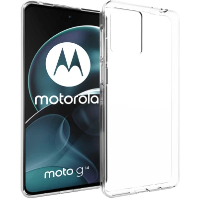 Afbeelding van Accezz Hoesje Geschikt voor Motorola Moto G14 Siliconen Clear Backcover Transparant