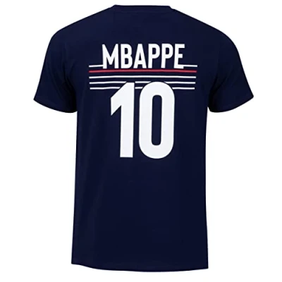 Afbeelding van Equipe de France Football Kylian Mbappé FFF shirt officiële collectie, Blauw