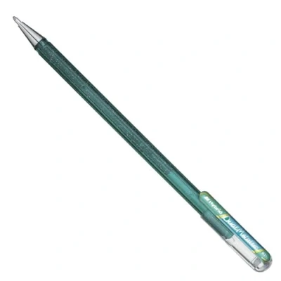 Afbeelding van Pentel Duo Gel K110 Groen / Metallic Blauw