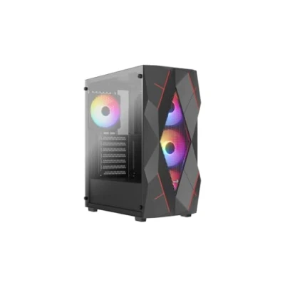 Afbeelding van PC behuizing Mid Tower AEROCOOL Vulkaan G v1 (zwart)
