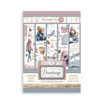 Afbeelding van Stamperia Washi stempel voor scrapbooking, albums, kaarten maken, bullet journaling, enz. Doorschijnend en gemakkelijk te snijden, zuurvrij, perfect vrije tijd, knutselen