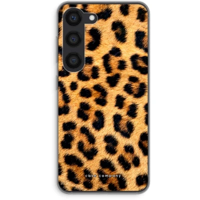 Afbeelding van Case Company® hoesje geschikt voor Samsung Galaxy S23 Luipaard Soft Cover Telefoonhoesje Bescherming aan alle Kanten en Schermrand
