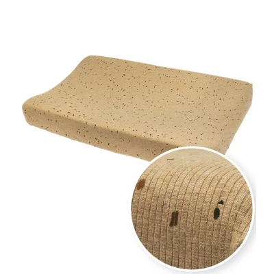 Afbeelding van Meyco Waskussenhoes Rib Mini Spot Toffee Melange