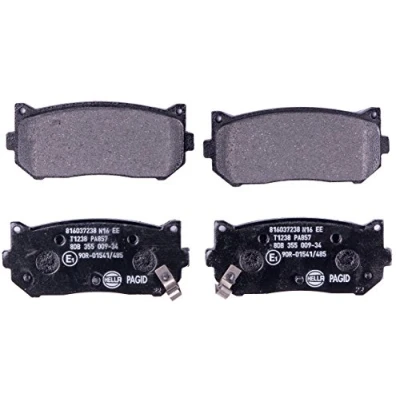 Afbeelding van HELLA 8DB 355 009 341 Remblokkenset Geschikt voor slijtage waarschuwingscontact KIA: CARENS 2