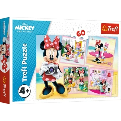 Image de Trefl, Puzzle, Charmante Minnie, Minnie Disney, 60 Pièces, pour les Enfants à partir de 4 ans