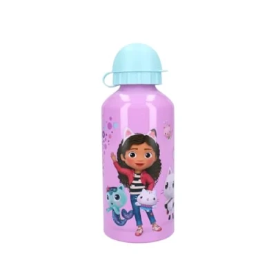 Afbeelding van My sweety pop Gourde Pour fille Gabby Aluminium enfant Crèche Maternelle Ecole Vacances Repas 19 cm 500 ml Hydratation Idée Cadeau Gabby&#039;s Dollhouse Bleu/Violet