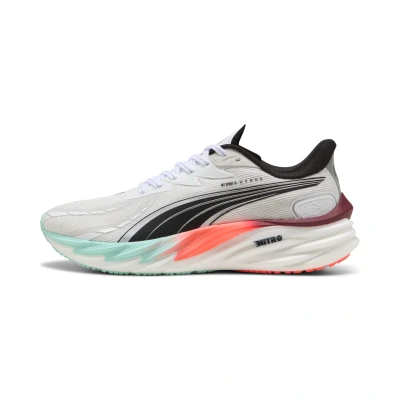 Afbeelding van PUMA x HYROX Velocity NITROâ¢ 4 Running Schoenen Men voor Heren, Rood/Wit, Maat 39
