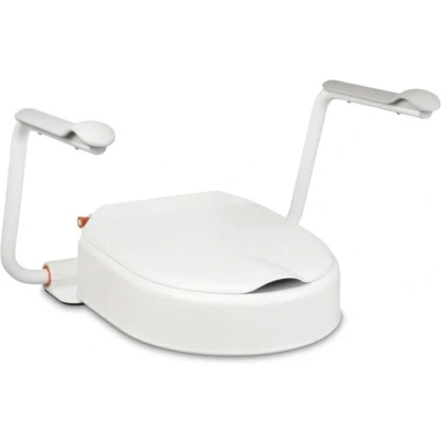 Afbeelding van Able2 Hi Loo toiletverhoger vast met armleuning hoogte 10 cm