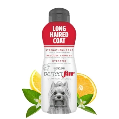 Afbeelding van TropiClean PerfectFur Hondenshampoo Langharige Vacht 473 ml