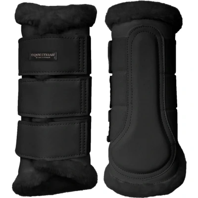 Afbeelding van Equestrian Stockholm Beenbeschermers ES Faux Fur Black