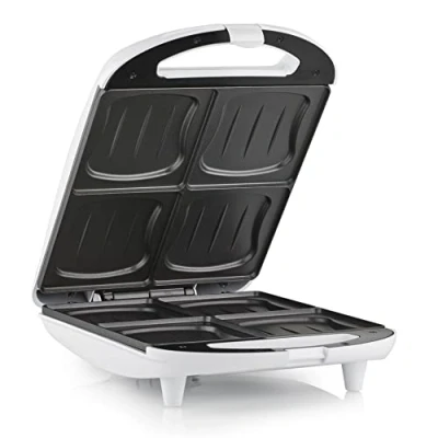 Afbeelding van Tristar Tosti ijzer XL SA 3065 Geschikt voor 4 Tosti&#039;s Anti aanbaklaag apparaat Wit