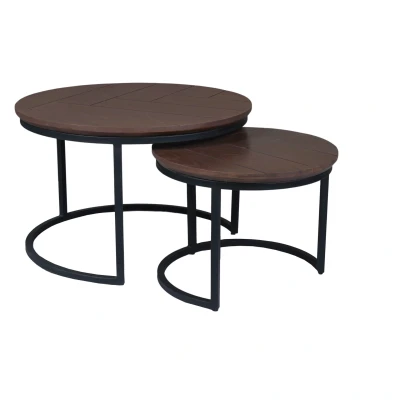 Afbeelding van Otik salontafel set van 2 bruin