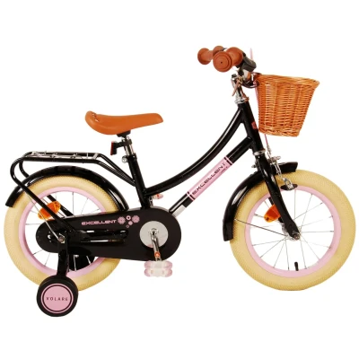 Afbeelding van Volare Excellent 14 Inch Meisjes Kinderfiets Zwart + 15.00 Inruilkorting