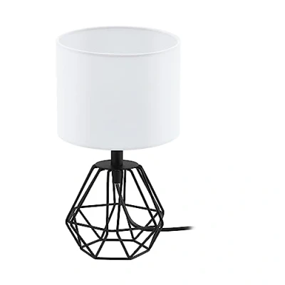 Image de EGLO Lampe de table Carlton 2 Noir et blanc