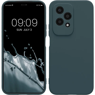 Afbeelding van kwmobile telefoonhoesje geschikt voor HONOR 200 Lite Hoesje smartphone Precisie camera uitsnede In leisteen