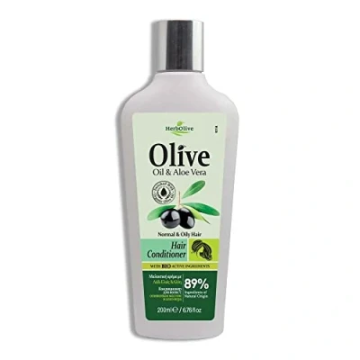Afbeelding van HerbOlive Conditioner voor Normaal &amp; Vet Haar *Olijfolie Aloe Vera* 200ml