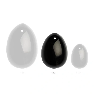 Afbeelding van Yoni Ei Maat M Zwarte Obsidiaan