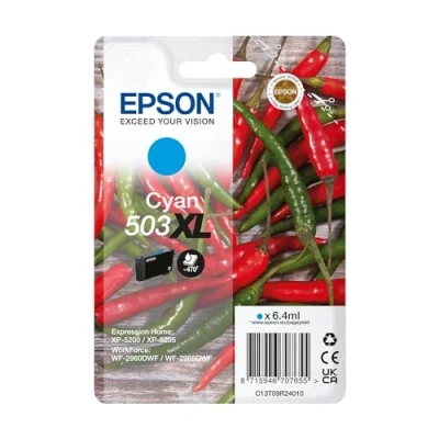 Afbeelding van Epson 503XL (C13T09R24010) Inktcartridge Cyaan Hoge capaciteit