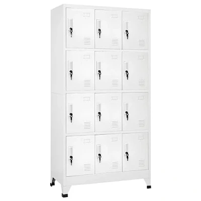 Image de vidaXL Armoire à casier avec 12 compartiments 90x45x180 cm 244476
