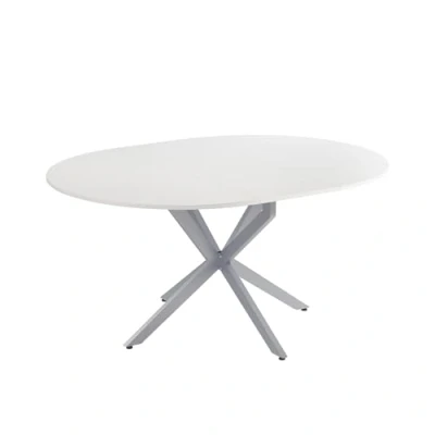 Afbeelding van Vicco Loyd Eettafel, uittrekbaar, wit/grijs, 120 x 76,5 cm